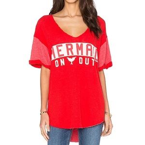 Mermaid On Duty Tee in Ariel Red
Wildfox Couture